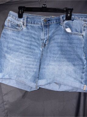 Old Navy Blue Fitted Denim Shorts